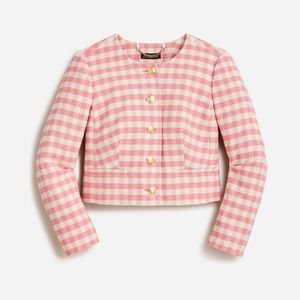 J.Crew Women's Pink and Gold Jacket